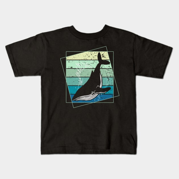 Retro Killer Whale Kids T-Shirt by Happy Shirt
